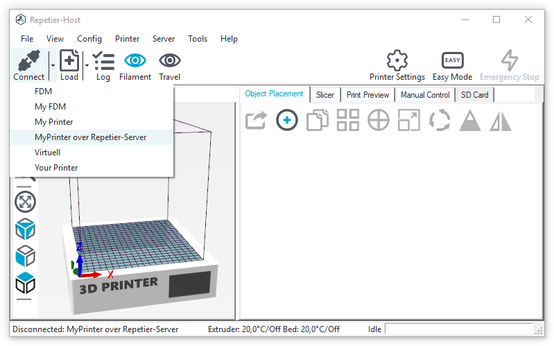 Repetier host настройка принтера anet a8